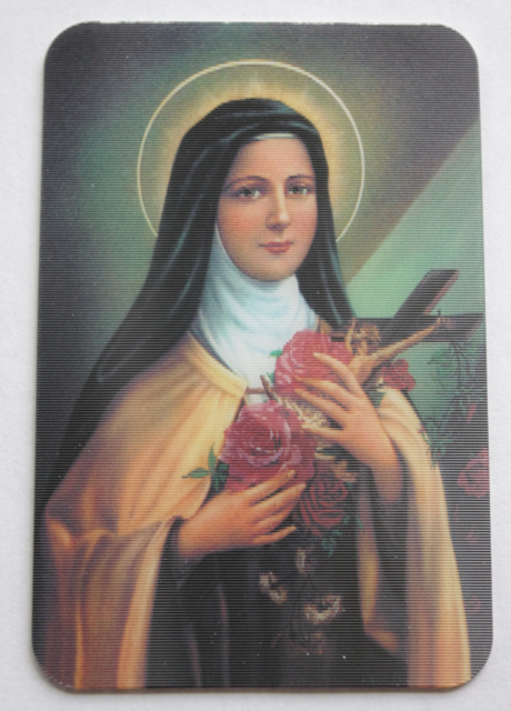 St. Therese (The Little Flower) Holographic Card
